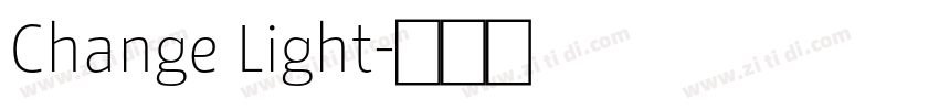 Change Light字体转换